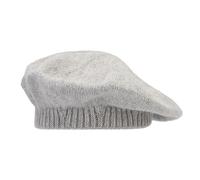 Genérico Chica Circo Boina Caliente de Lana de Punto de Color Sólido para Mujeres Sombrero de Otoño e Invierno Casual Gorro Noche Negro, gris, M