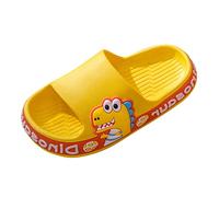Genérico Chica Multicolor Punta Cuadrada Linda Dibujos Animados Playa Zapatillas para Niños PVC Antideslizante Niños Niñas Zapatos Verano Punta Compuesto Chica Zapatillas, amarillo, 31 EU