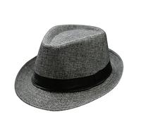 Genérico Chica Sol Sombrero de Jazz Retro Soild Británico Sombrero de Sol Sombrero de Sol Neón Casco Esquí Niño, gris oscuro, Talla única