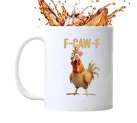 Genérico Chicken Coffee Mug - Double-Glazed Ceramic Material | Funny Animal Drinkware And Poultry Themed Cup | Novelty Gift For Birthday Christmas Easter Celebration Farm And Kitchen Use