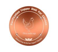 Genérico Chicken Coop- Pure Copper| Copperr Bird Bath Cleaning Disc for Outdoor Garden Fountain, Pond Cleaner, Coppeer Discs Chickens Cop Poultry Farm Livestock Red