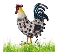 Genérico Chicken Decorations Home - Tabletop Metal Chicken Art Crafts | Outdoor Art Decor For Farm Patio Lawn Back Yard | Exquisite Animal Statues For Home Office Decorations