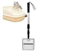 Genérico Chicken Poop Scoop - Metal Chicken Coop Rake | Stretchable Litter Scoopp, Chickens Coop Accessories, Scoop for Separating Poop and Debris, Easy Cleaning of Poultry Yard Litter Box