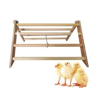Genérico Chicken Wood Toy Supplies, Perch Chick Poultry, Roosting Training Perch with Design, Chicks Parrot Macaw Tool, Hens Bird Accessory for Details, Pet Cage Perching Equipment