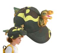 Genérico Children Baseball Hat, Dinosaur Cap, 9.84x7.87x7.87 inches Trendy Outdoor Accessory, Sun Protection Adjustable Strap for School, Beach Picnic, Matching, Boys Cute Casual Headwear
