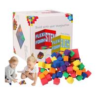 Genérico Children Educational Assembly Toys - Stem Foam Counting Cubes, Creative Block Building Set | Parent-Child Interactive Learning Toy, Imagination & Creativity Booster For Kids Ages 3+