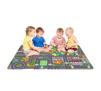 Genérico Children’s Crawling Mat, Traffic Map Floor Play Mat, Soft and Clear Patterned Baby Activity Rug for Nursery Bedroom Living Room Playroom Toddler Learning Fun 31.5x47.24 Inches