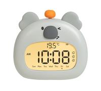 Generico Children Sleep Trainer, Koala Alarm Clock, Rechargeable Bedside Timer, 4.72x4.41x3.07 Inches Built in Nightlight Function Time Learning Tool Bedroom Study Room Room Routines