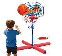 Generico Children Water Basketball Hoop - Juego de baloncesto flotante de 63 x 76 cm | PP Sponge Amphiious Outdoor Water Toy with Ball Pump Interactive Parent Child Backyard Beach Garden Game Fun Play