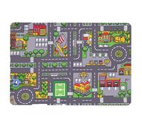 Genérico Children's Crawling Mat, Traffic Map Floor Play Rug, Clear Pads Printed Design, Compact Kids Flooring Mat, Ideal for Living Room, Bedroom, Nursery, Playroom, Toddler and Baby
