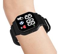 Genérico Childrens Digital Watch - Slim Sport Chronograph, Soft Touch Rubber Strap with Alarm Function, Ultra Lightweight Everyday Wearable, Ideal for Kids Men Women Fitness Workplace