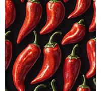 Genérico Chile Rojo Papel Pintado Autoadhesivo Verduras Pintadas 44x1000 cm Papel de Pared Removible Impermeable Estilo Vinilo PVC Pegatina es Estante del cajón de la cubierta del rodillo