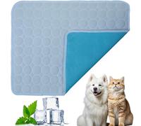 Genérico Chillywoof Dog Cooling Mat, Kittra Cooling Mat for Cats, Summer Dog Coolings Mats Washable Ice Silk Self Cool Pad, 3 Layer System Instant Cool, Protect Your Pet (Light Blue, 150 * 100cm)