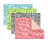 Genérico Chinchilla Cage Liner - Chenille Plush 50x30x1cm | Soft Absorbent Reusable Small Animal Bedding | Bunny Cage Liner, Ferret Hedgehog Habitat Playpen Liners For Indoor Use