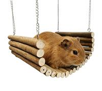 Genérico Chinchilla Hammock - 35x20x1cm Pet Resting Chewing Wooden Swing | Dwarf Hammock Toy | For Gerbil Hamster Dwarf Hedgehog Chinchilla Bunny Ferret Guinea