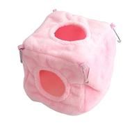 Genérico Chinchilla House, Warm Hamster Dangling Bed, Soft Hamster Cage, Funny Pet Supplies for Chinchillas, Gerbils, Mice, Hedgehog, 10 x 10 x 10 cm, 3,94 x 3,94 pulgadas, 15 g, Short Plush