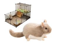 Genérico Chinchilla Plush Toys - Soothing Soft Plush Comfort Small Toys, Guinea House Accessories | for Hedgehogs Sugar Gliders Chewing Sleeping Hiding Nesting Play Travel Cuddle