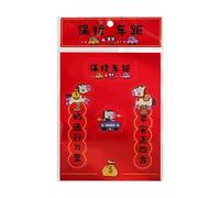 Genérico Chinese Couplet - Automotive Stickers |Car Decals, Magnetic Couplers, Cars Sticker For A Safe and Peaceful Years of The Horse New Year Car Spring Festival Couplets Mini Sticker Decal