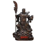Genérico Chinese Feng Shui Guan Gong Statue, Resin Sculpture, Historical Mythological Figure, Home Room, Office Wealth Gathering Statue