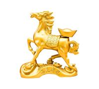 Genérico Chinese Horse Statue - Auspicious Wealth Figurine, 2026 Good Luck Table Decor, Elegant Home Accent | Prosperity Symbol for Office Desk Shelf Cabinet Entryway Living Room Study Table Gift