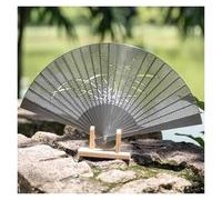 Genérico Chinese Kung Fu Full Metal Hand Held Fan, Stainless Steel Folding Fan, Kungfu Metal Hand-Folded Handmade Fan, Easy To Carry,Can be Used for Stage Performances and Home Decoration