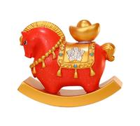 Genérico Chinese New Year Horse Figurine - Display Ornament for Home Office Décor | Symbolic Celebration Piece with Detailed Craftsmanship for Festive Decoration Designed to Enhance 2.87x1.18x1.37in