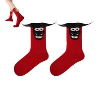 Genérico Chinese New Year of the Horse 2026 Chinese Zodiac Socks,Red Horse Socks for Women,Festive Animal Soft Cotton Stockings