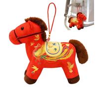 Genérico chino nuevo año caballo mascot - Animal Doll Plush - Horse Year Backpack Pendant,for Kids Teens Adults Culture Enthusiasts Students Office Travelers Cars Trucks Sedans Backpacks Suitcases