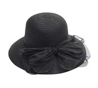 Genérico chino sombrero de boda de fiesta de novia vestido británico té gorra para mujer Fascinator gorras de béisbol sillón, Le Noir, Talla única