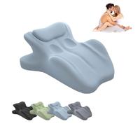 Genérico Chiro Monk Couple Pillow, 2025 New Chiromonk Couples Deep Position Support Pillow for Intimacy, Wedge Pillows Memory Foam, Provides Waist and Neck Support, Multi Position Comfort (Blue)