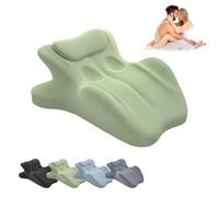 Genérico Chiro Monk Couple Pillow, 2025 New Chiromonk Couples Deep Position Support Pillow for Intimacy, Wedge Pillows Memory Foam, Provides Waist and Neck Support, Multi Position Comfort (Green)