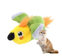 Genérico Chirping Bird Cat Toy - Electric Plush Parrot, Interactive Pet Toy