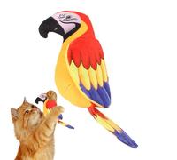 Generico Chirping Bird Cat Toy, Simulated Chirping Bird Cat Toy, Plush Parrot Cat Toy, Interactive Chirping Bird Cat Toy, Interactive Kitten Toy for Thanksgiving, Cat Chew Toy with Chirping Sounds