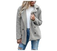 Genérico Chollos Ultima Hora Ofertas Flash, Chaqueta Invierno Acolchado Nieve Larga Cazadora Cuero Mujer Cremallera Largo Pelo Ligeros Abrigo Plumas Mujer Largo Paño Polar Black Friday 2024 Ropa S