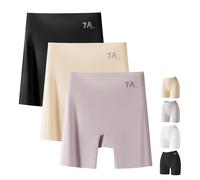 Genérico Choosemuc Ice Silk Panties, Women's High-Waisted Ice Silk Tummy Control and Butt Lift Underwear, Invisible (3 Pcs A,XL)