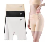 Genérico Choosemuc Underwear, Women’s High-Waist Ice Silk Tummy Control and Butt Lifting Panties, Seamless 3-in-1 Shapewear Shorts for All-Day Comfort