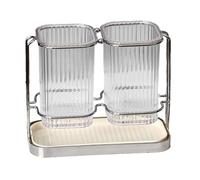 Genérico Chopstick Holder, Kitchen Organizer, Clear Modern Design, Utensil Storage Rack, Fork Spatula Stand for Cabinets, Countertops, Home, Meal Prep, and Cooking Tools, Multicolor