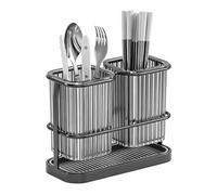 Genérico Chopstick Holder Organizer - Kitchen Utensil Drying Cup, Fork Spoon Storage Container with Drain Design for Scissors Peeler Straw | Countertop Kitchen Tool Organizer for Home Restaurant Use