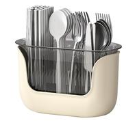 Genérico Chopstick Holder, Storage Box - 3 Compartment Flatware Caddy | Transparent Utensil Caddy Spatula Holder For Silverware, Kitchen Countertop Compartmentalized Chopstick Cage/bucket