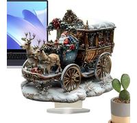Genérico Christian Christmas Decor | 2D Christ Birth of Jesus Ornament with Base,20cm Festive Festive Centerpiece Religious Sign,for Women Men Table Home Mantel Windowsill Desk Shelf