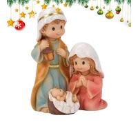 Genérico Christian Statue, Christmas Table Decoration, Serene Holy Family Set, Elegant Resin Finish Detail, Adds Faith and Warmth to Any Room, Seasonal Indoor Sculpture Piece, 8x6 Inch Desktop Size