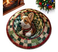 Genérico Christmas 3D Rug, 3D Illusion Christmas Doormat, Heavy Duty Non Slip Decorative Doormats For Entrance Outside Entry Yard Floor Patio Home Outdoor Bedroom Living Room Kitchen Porch