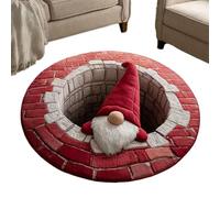 Genérico Christmas 3D Rug, 3D Illusion Christmas Doormat, Heavy Duty Non Slip Decorative Doormats For Entrance Outside Entry Yard Floor Patio Home Outdoor Bedroom Living Room Kitchen Porch