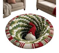 Genérico Christmas 3D Rug, 3D Illusion Christmas Doormat, Heavy Duty Non Slip Decorative Doormats For Entrance Outside Entry Yard Floor Patio Home Outdoor Bedroom Living Room Kitchen Porch