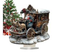 Genérico Christmas Animal Ornaments - 2D Flat Acrylic Animal Hanging Decor | Cute Personalized Tree Ornaments For Bags, Keys, Car Mirrors & Holiday