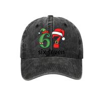 Genérico Christmas Baseball Hat, Retro Number Print Holiday Headwear with Adjustable Casual Fit for Women, Lightweight Twill Cap for Golf, Cycling, Fishing, Beach & Outdoor Use