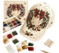 Genérico Christmas Beaded Hat DIY Kit | DIY Christmas Party Headgear