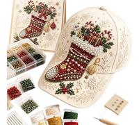 Genérico Christmas Beaded Hat DIY Kit | DIY Christmas Party Headgear
