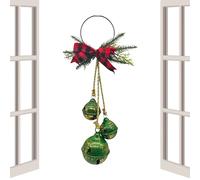 Genérico Christmas Bell Decoration, Metal Rustic Bowknot Tree Hanger, Bells Hanger Garland Crafts with Metal Construction, Tree Decorations with Design, Christmas Ornaments, Bell Garland for Home