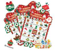 Genérico Christmas Bingo Cards | Holiday Bingo Family Games for Adults | Interactive Activities Deck for Festival Party Outdoor Children Family School Travel Events Indoor Birthday